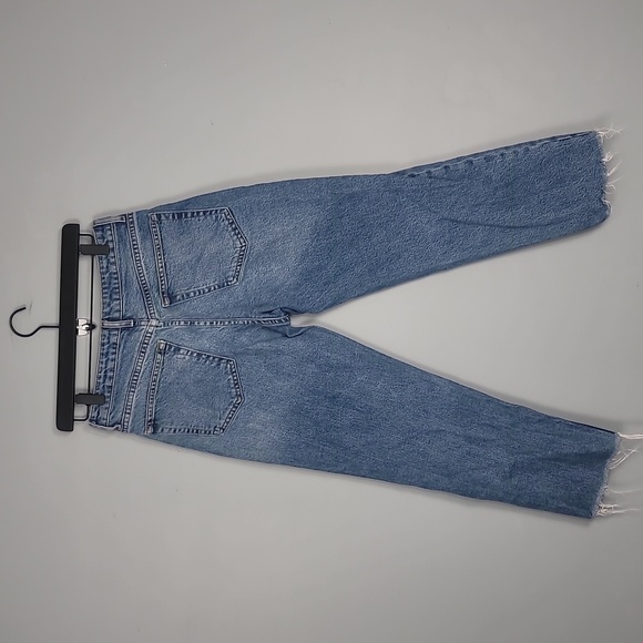 Top Shop Asos Women's Straight Fit Raw Hem Jeans - Picture 9 of 11